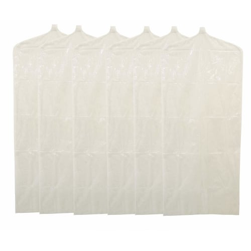 Towa Sangyo Clothing Cover, 1-Year Insect Repellent, Long, Transparent Film on the Front, Non-Woven Fabric on the Back, 88001, Pack of 6