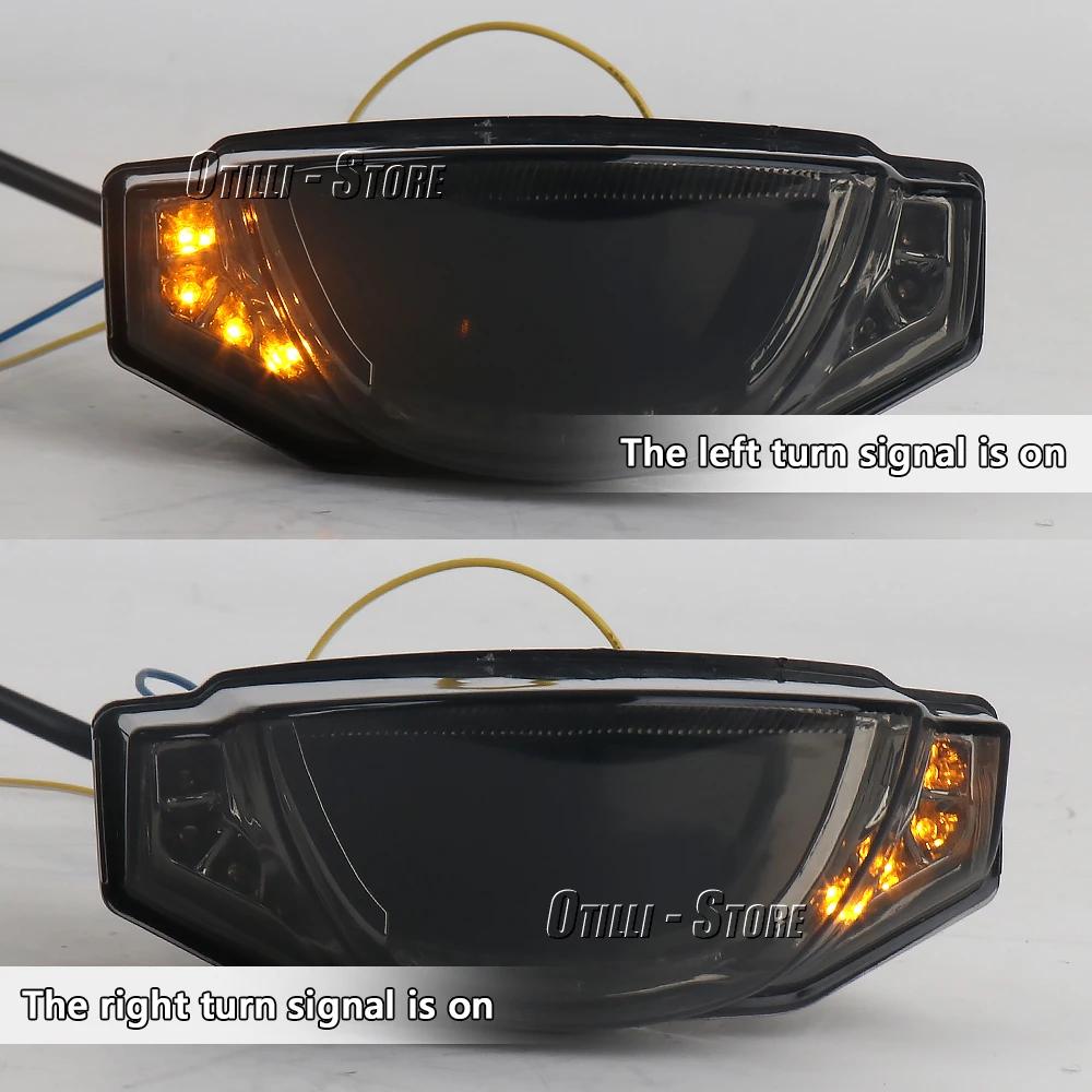 Motorcycle Accessories For Ducati SCRAMBLER 400 800 Scrambler 1100 LED Rear Tail Light Brake Smoke W/ Flashing Turn Signal Lamp