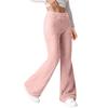 2025 Women's Wide-Leg Warm Plush Elastic Waist Pants
