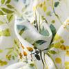 Summer New Cotton and Linen Literary and Retro Buckle Loose Waist Thin Floral Medium and Long Dress Women