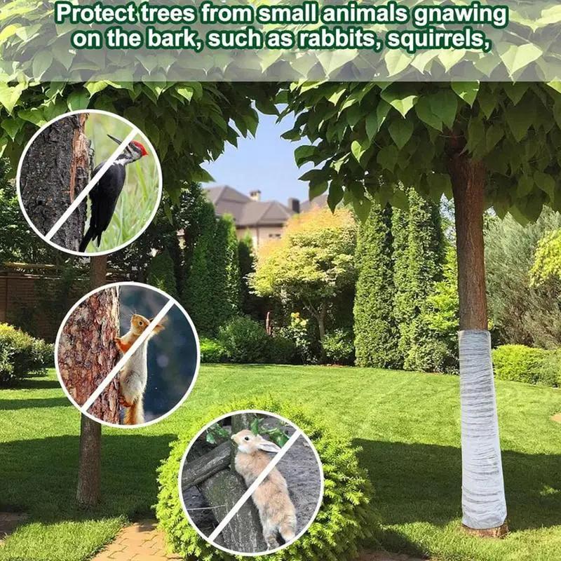 Tree Trunk Wrap Winter-Proof 3In X 197Ft Tree Wrap for Damaged Bark Winter Tree Guards Tree Protectors Weather Resitant for