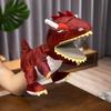 Interactive Dinosaur Hand Puppet Interactive Moving Mouth Plush Toy Educational Storytelling Prop for Kids