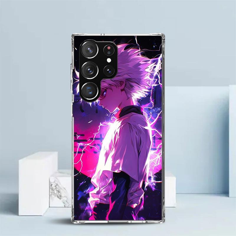 Huner X-Hunters Killua Phone Case For Samsung Galaxy S24 S25 Edge S26 Ultra S22 S23 Plus S21 + S20 FE Soft TPU Back Cover Galaxy