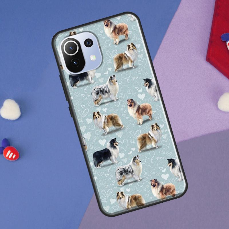 Cartoon Border Collie Cover For Xiaomi 14 13 Ultra 11T 12T 13T 14T Pro POCO X7 Pro X3 X5 F3 F5 F6 M6 X6 Pro Case