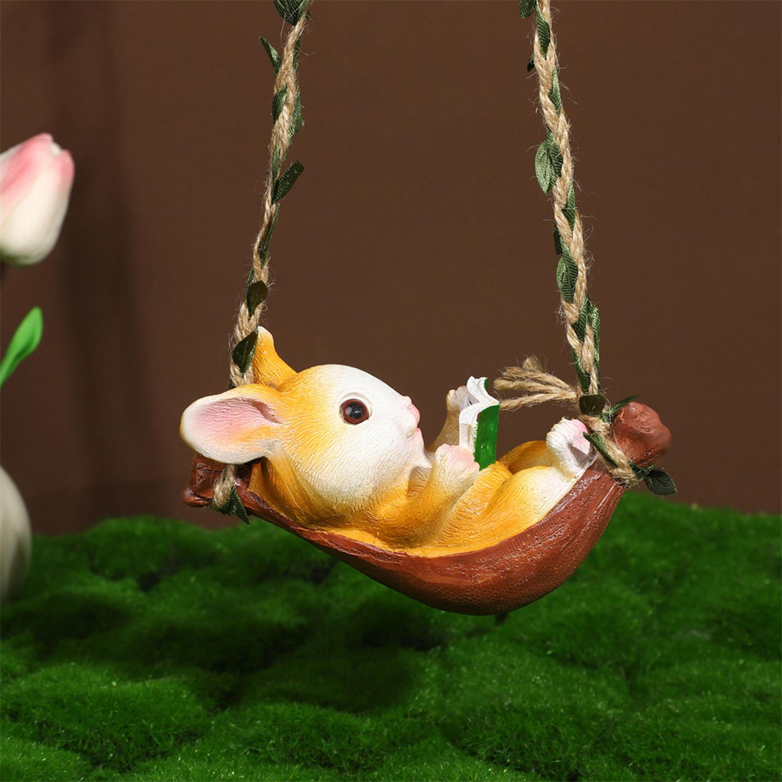 

Очаровательная фигурка кролика для домашнего декора - скульптура кролика из смолы