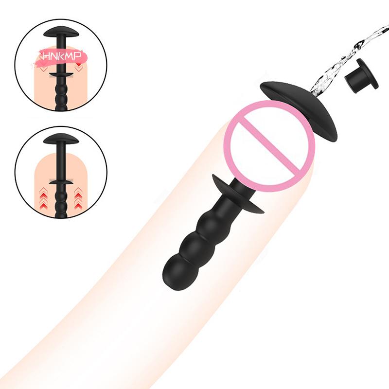 1Pc Silicone Hollow Urethral Sounding Sound Flexible Dilation Dilator for Masturbation Men's Sex Toy Penis Plug