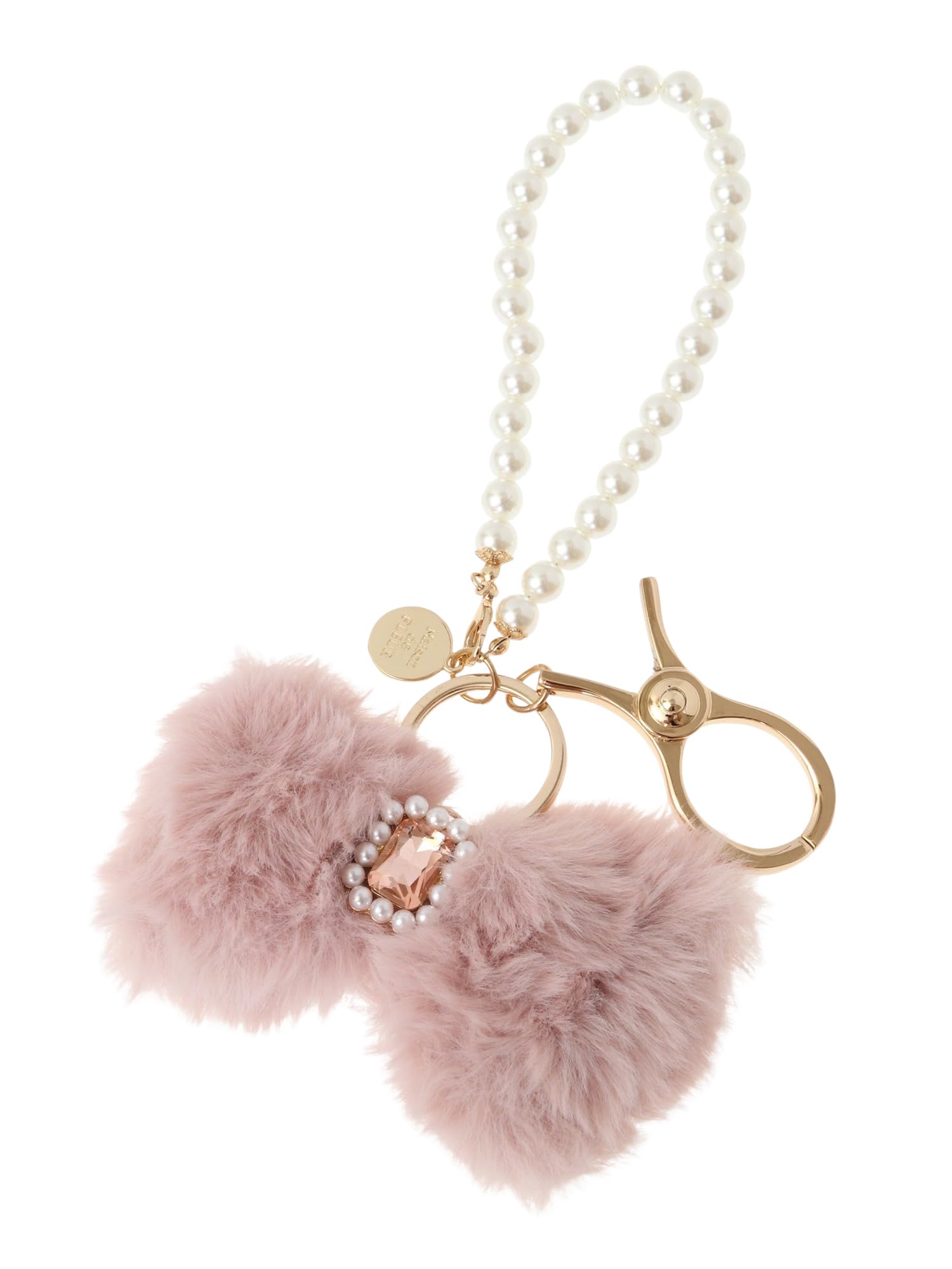 

de Apparel Fur Ribbon Glove Holder for Pink [Maison Fleur] Women, рожевий