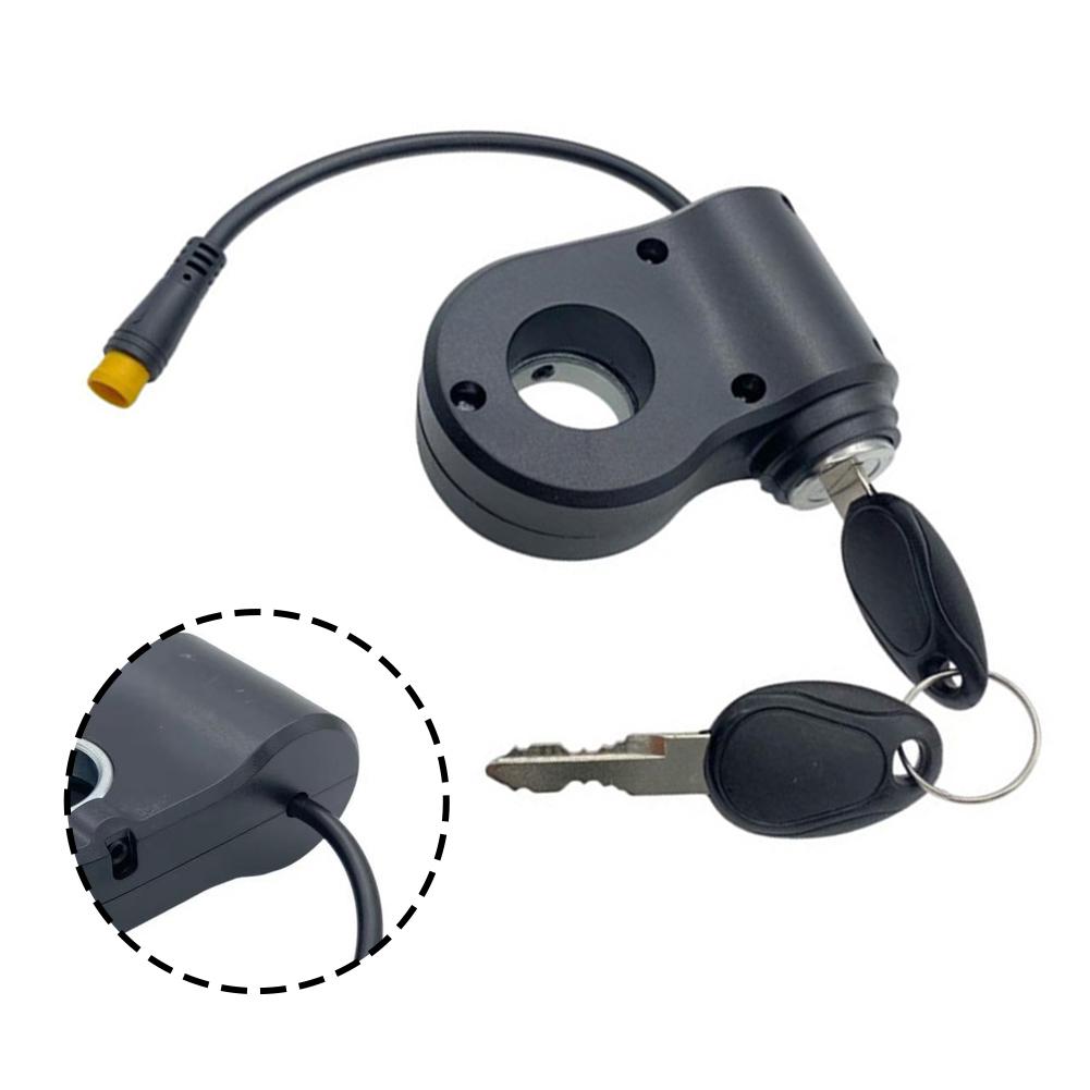 Ignition Lock Scooter Key Switch Daily Commute Black Secure Ignition Switch For Scooter 3-pin Secure Connection