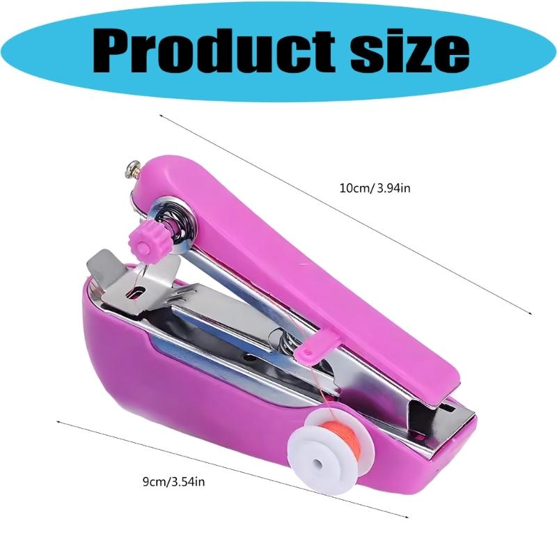 Handheld Sewing Machine Portable Sewing Machine Quick Sewing Manual Sewing Machine Handy Needlework Tool for Clothes