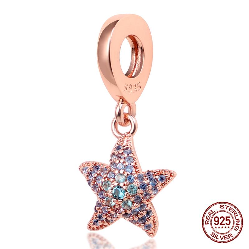 100% Genuine 925 Sterling Silver Ocean Collection Seashell Turtle and Heels Charm Beaded for Original  Bracelet Bracelet
