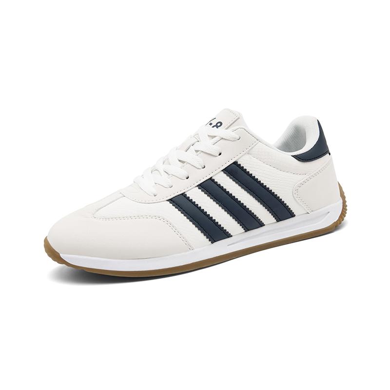 

Мужские кроссовки из кожи, кроссовки для бега, повседневная спортивная обувь для активного отдыха 43 синий/белый