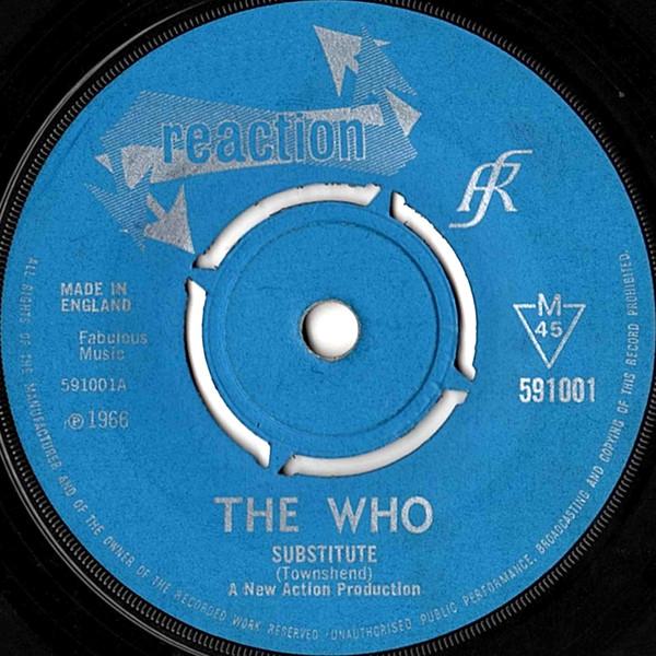 

7inch Record WHO Substitute Waltz For A Pig 591001 REACTION 1966 UK Rock Used