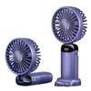2025 N15 Foldable USB Charging Mini Handheld Fan with Digital Display & Aroma