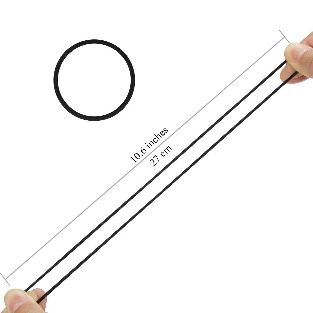 50/100 Stück Schwarze Haargummis für Dickes und Lockiges Haar Zopfgummis Elastisches Haarband für Frauen oder Männer (4mm) Haarschmuck