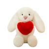 Plush Bunny Doll With Heart Embroidery For Girls And Kids Gift