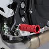 Motorrad Aluminium Trittstufe Suzuki Motorrad Verstellbar Anti-Rutsch Mehrstufig (rot)