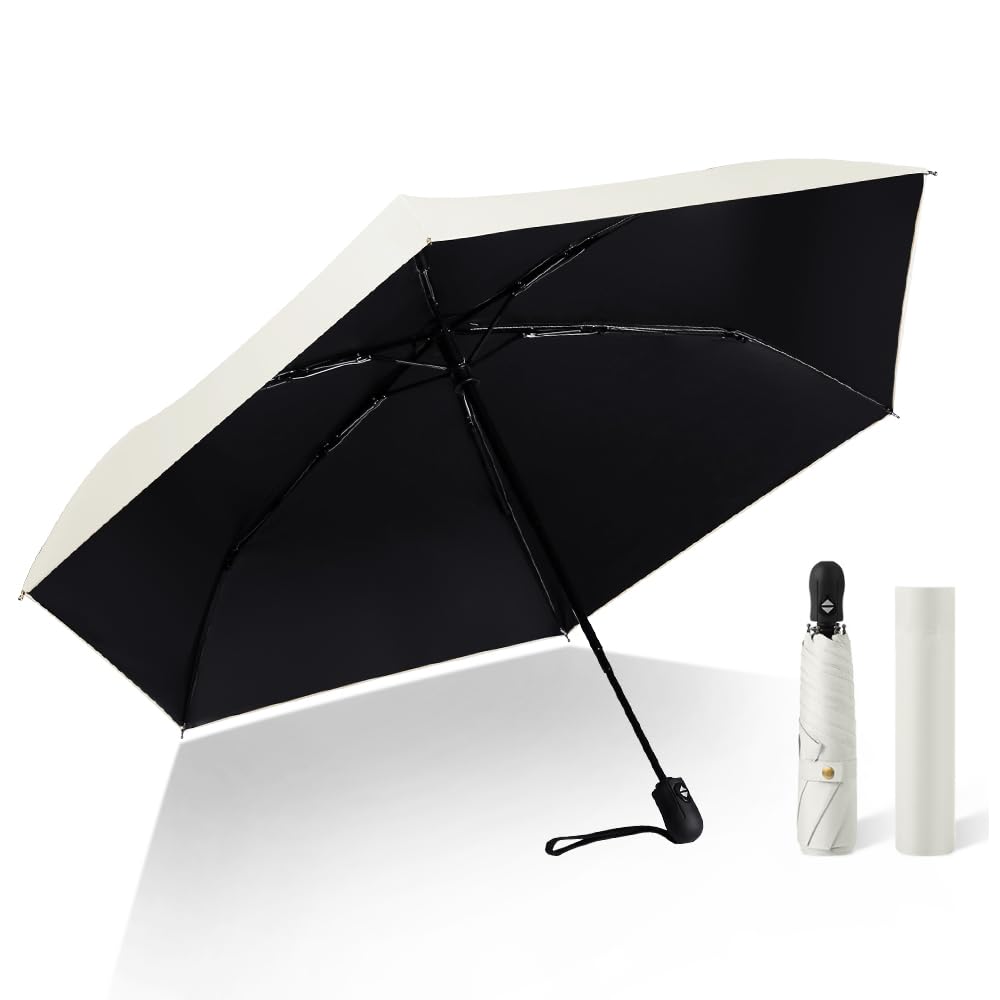 

Складной зонт от солнца Для солнечной и дождливой погоды Складной Автоматическое открытие и Вода Полный Дождливый сезон 6 Компактный G0095 [Karsaer] Женский, Легкий,