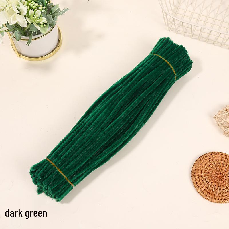 Velvet Chenille Stems: Mixed Color Macaron Twist Sticks