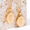 Oval Rose Opening And Closing Photo Frame Photo Box Necklace Diy Can Be Opened Photo Frame Necklace Color Retention