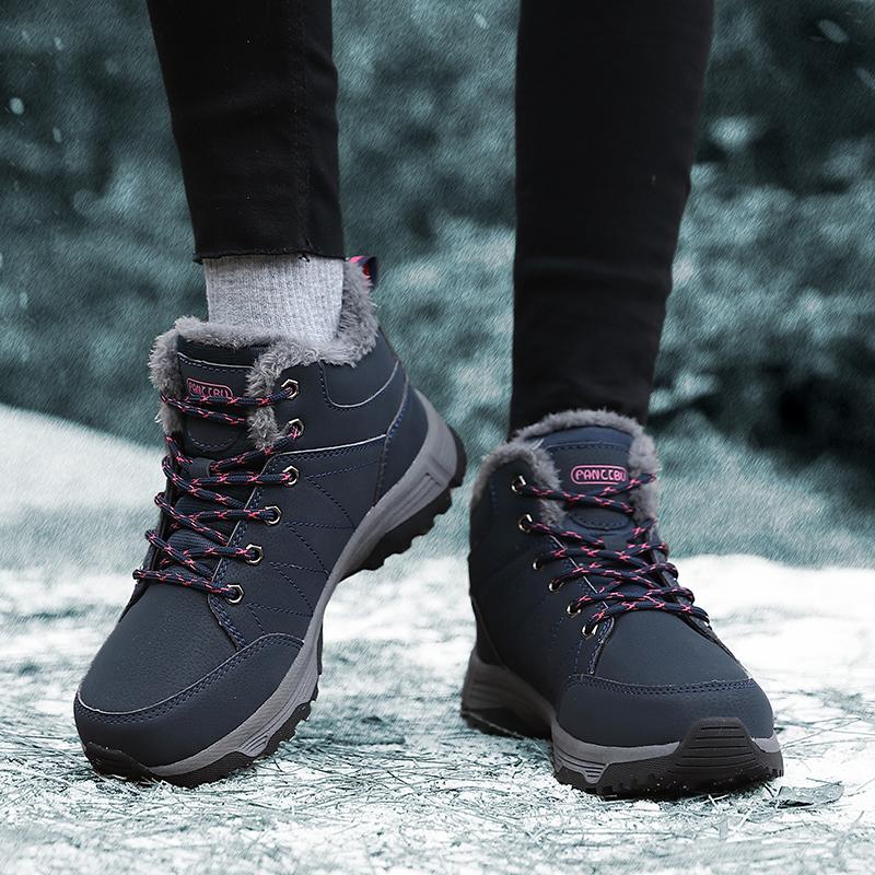 Damen Schneestiefel Winter Unisex Paar Übergröße Wanderschuhe Herren Wasserdicht Outdoor Hoch Wanderschuhe