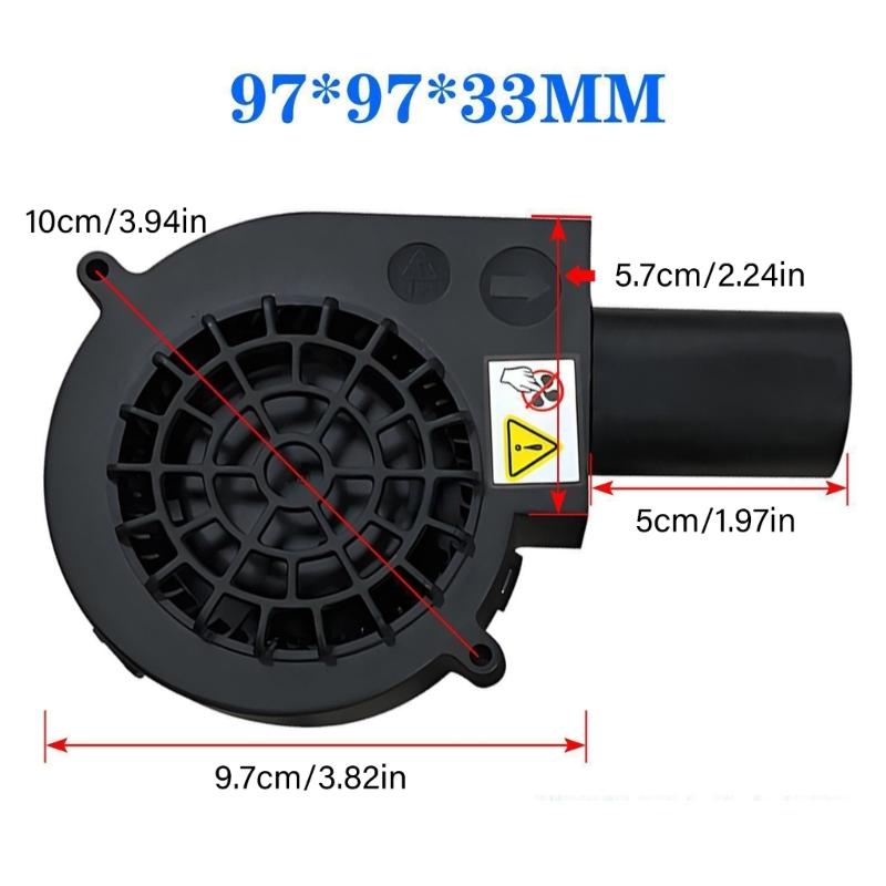 BBQ Air Blower Fan with Variable Speed Controlling Centrifugal Fan for Camping Outdoor Quick Charcoal Starter Cooking