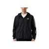 adidas Logo Stripe Hooded Jacket Men Outerwear Black IB0378