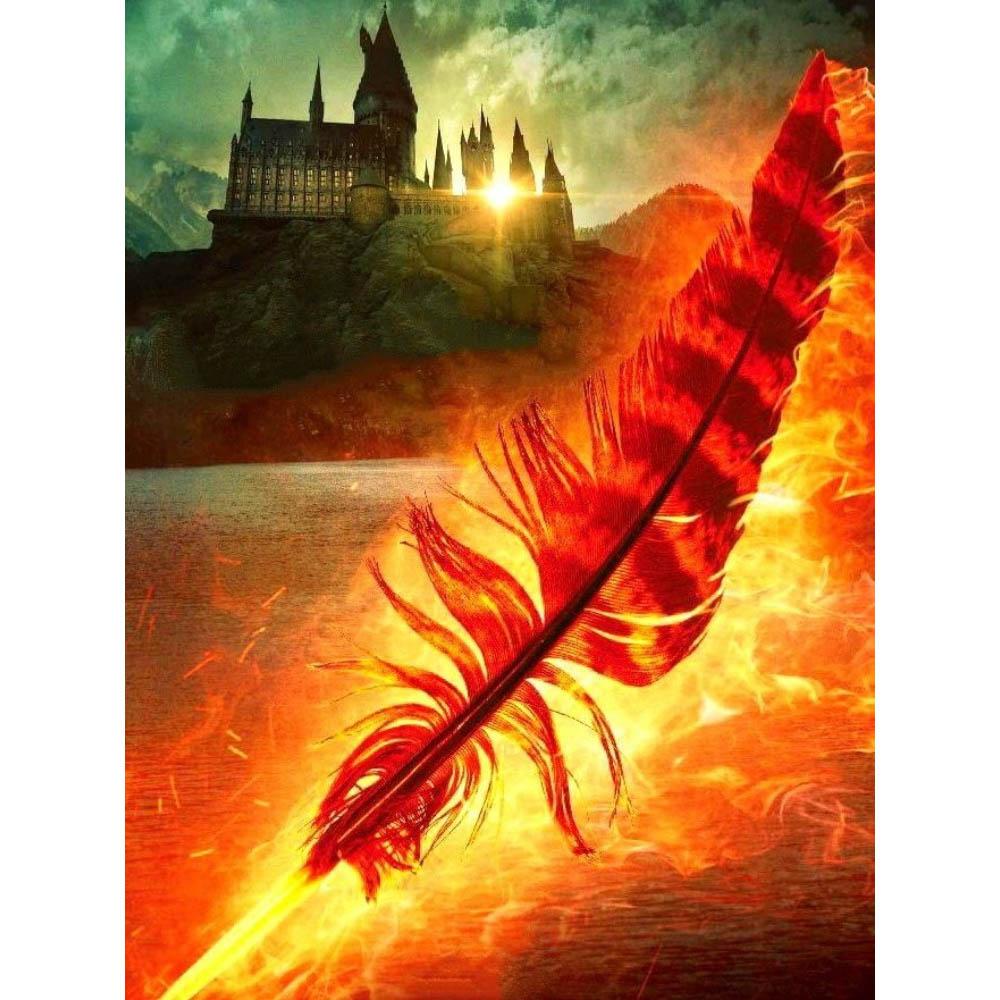 Harry Potter Holwarts Castle Picture Diamond Painting Kit 5D DIY Round Diamond Embroidery Handicraft Home Decor