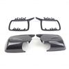 For BMW X3 X 3 E83 2003-2010 High Quality Rearview Bright Black Carbon Fiber Side Mirror Cover Cap Parts Styling with Tool