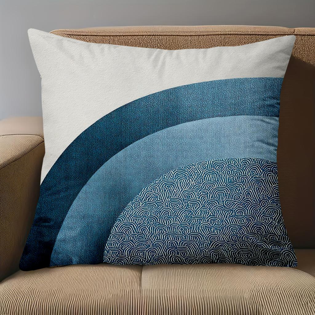 1 Stück Set von 2 Marineblau Boho Bogen Kissenbezüge Muster Kissenbezug Geeignet für Sofa Schlafzimmer Auto Kissenbezug