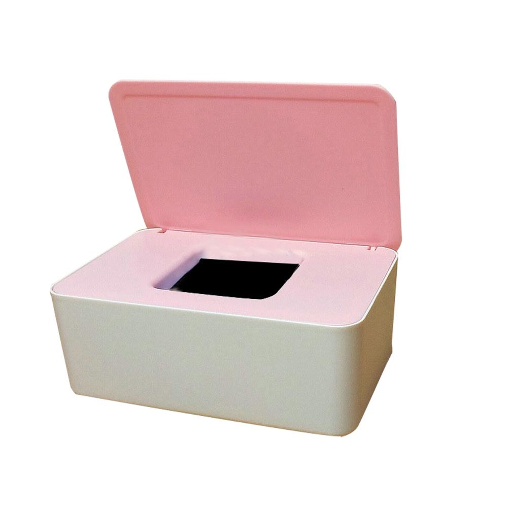 Wet Wipes Dispenser with Lid Plastic Tissue Dispenser Box for Bathroom Bedroom Living Room