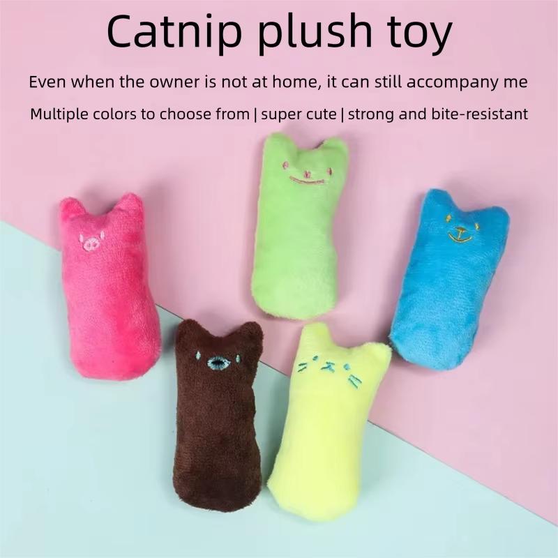 Catnip Toys Games for Cats Pillow Interactive Cat Toy Catnip Pet Supplies Pillow Thumb Teeth Grinding Bite Mint Cat Toy MMWJ102