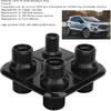 Air Conditioning Bulkhead, 4 Port Air Conditioning Heater Hose Firewall Bulkhead, Fit for Hot Rod Vehicles, for Performance Vehicles (Black)