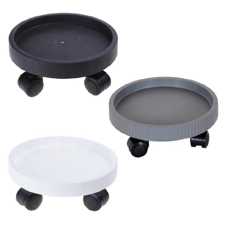 Stable Flower Pot Holder with Rollers for Yard Patio Durable Gardening Supplies