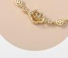 Auspicious Cloud Zircon 16K Gold Vintage Bracelet - Simple, Elegant, Trendy Bangle for Women.