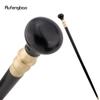 Black Wooden Traditional Single Joint Walking Stick Decorative Cospaly Party Wood Walking Cane Halloween Mace Wand Crosier 90cm