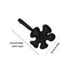 Vibrant Cartoon Style Leather Keyring Five Petal Flower Decoration Practical Key Ring Accessory Gift For Women