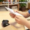 RC Plane with Dual Propellers Remote Control Paper Airplane Kit, DIY Electric Gyro Kit Stabilizer, Propellers, Lightweight Glider Assembly Toy