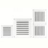 Stainless Steel Metal Vent Cover Built-in Insect Screen White Black Grille Cover Square Louver Air Vents Grille