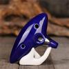 Ny Ocarina 12 Hull Alto C Keramisk Piccolo, Musikkinstrument, Gave til Barn Voksne med Stativ Musikkbok Halsstropp Veske