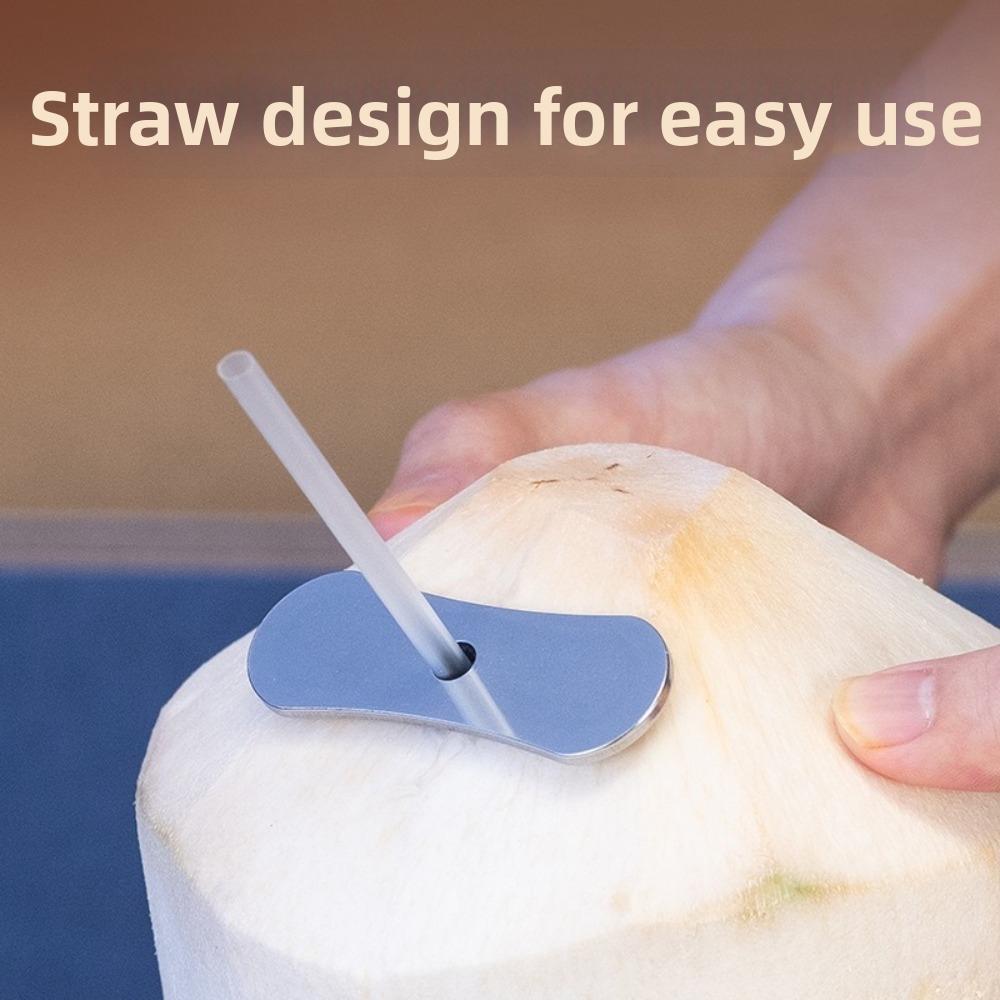 2PCS Stainless Steel Coconut Opener Professional Coconut Shell Remover Coconut Hole Maker Kitchen