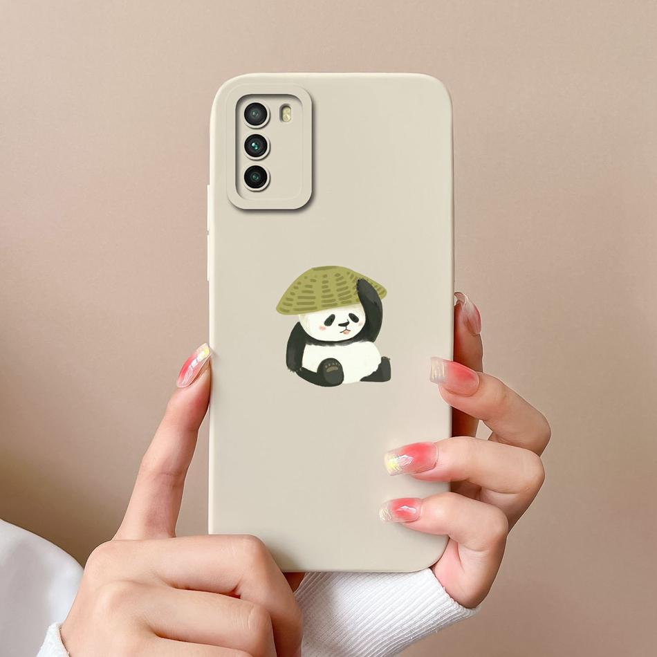 Case For Xiaomi Poco M3 Pro Floral Soft Liquid Silicone Camera Protection Anti Choc Back Cover For Poco M 3 Pro M3Pro Coque Capa