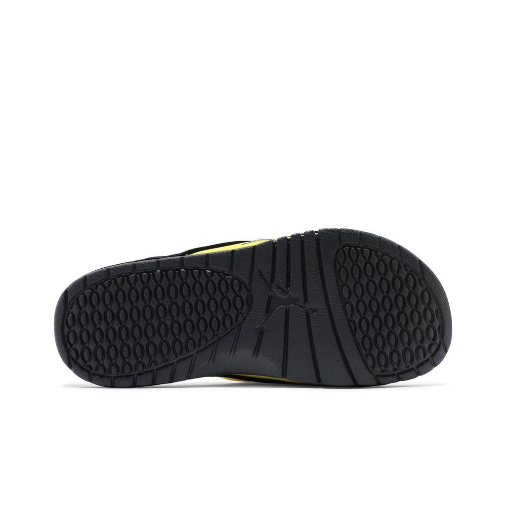 Air Jordan Hydro Slide 4 'Lightning' (Unisex) Tour Yellow / Dark Blue Grey / White / Black / White / White Slide Slippers DN4238 701