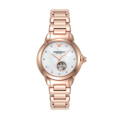 

Emporio Armani Automatic Rose Gold-Tone Stainless Steel Watch