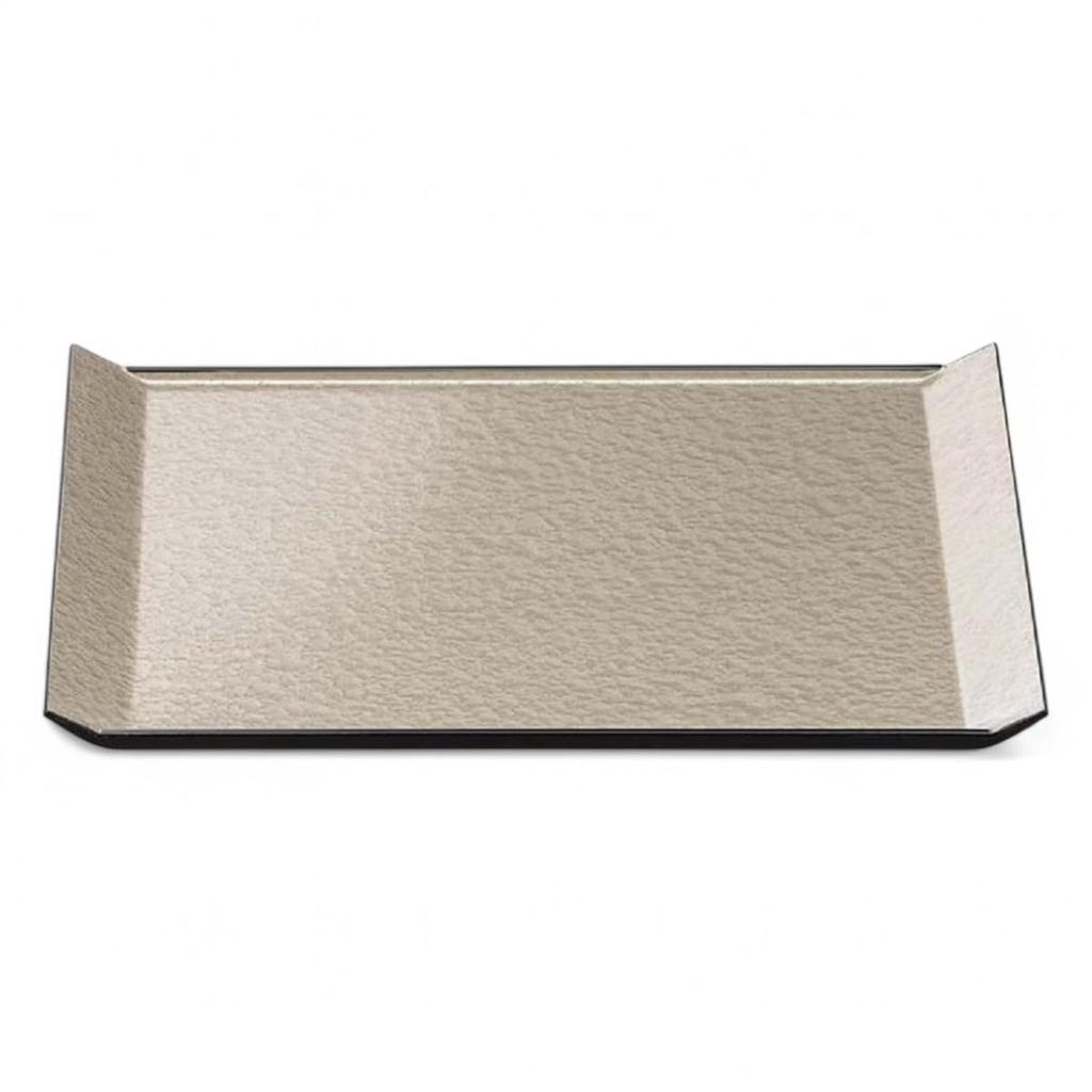 Beautifully Made in Paulownia Champagne Gold Aqua S x x J-kitchens Placemat, Tray, Designed, Japan, Wood, (34cm 23.8cm 2.1cm)