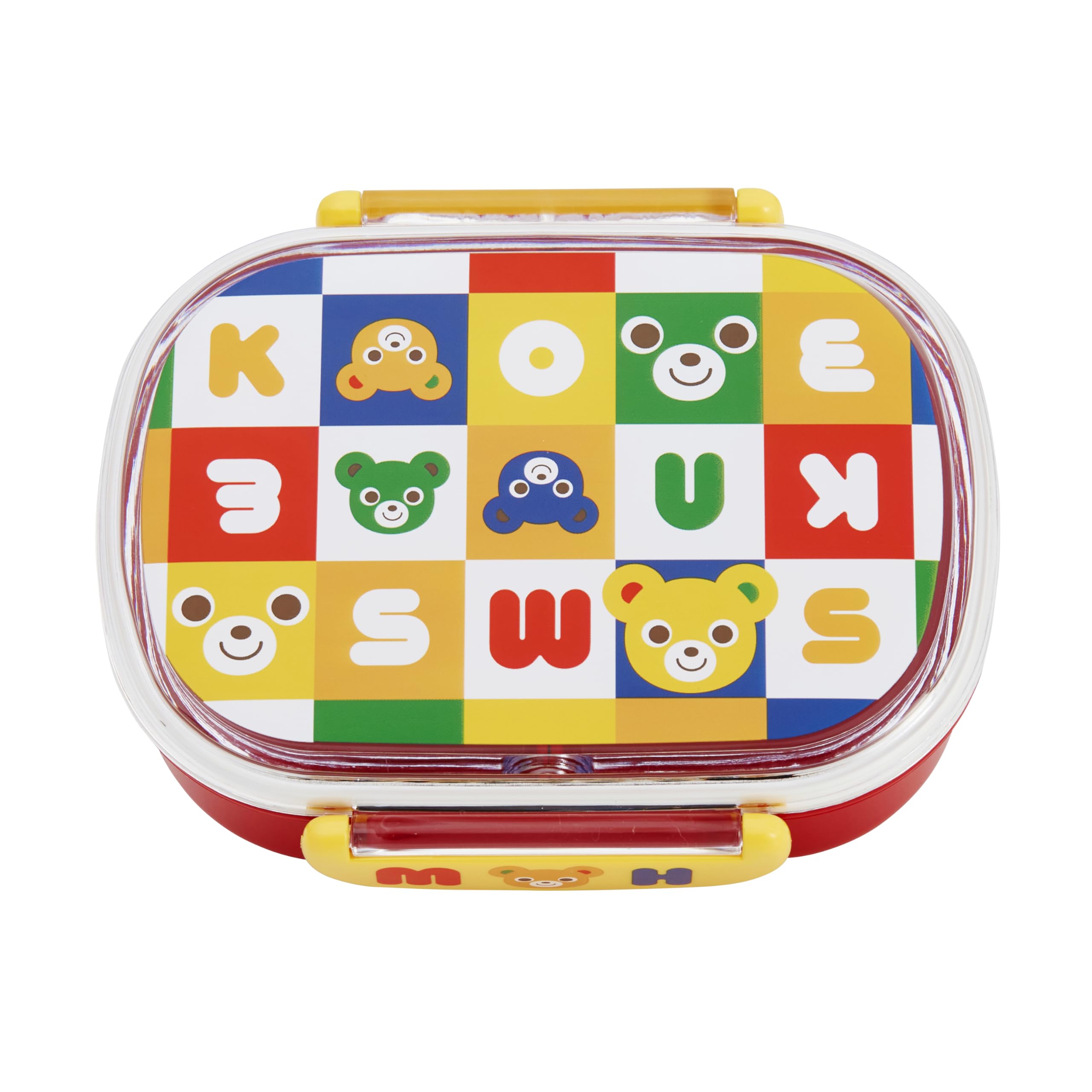 

MIKI HOUSE Lunch and Rabbit Made in Microwave and Dishwasher Suitable for Boys and Bento Multicolor Box, 360ml, Logo, Bear, Design, Japan, Safe,