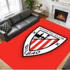Anti‑Slip Crystal Velvet Floor Rug, Athletic Bilbao Design Carpet for Indoor Living Bedroom Home Decoration