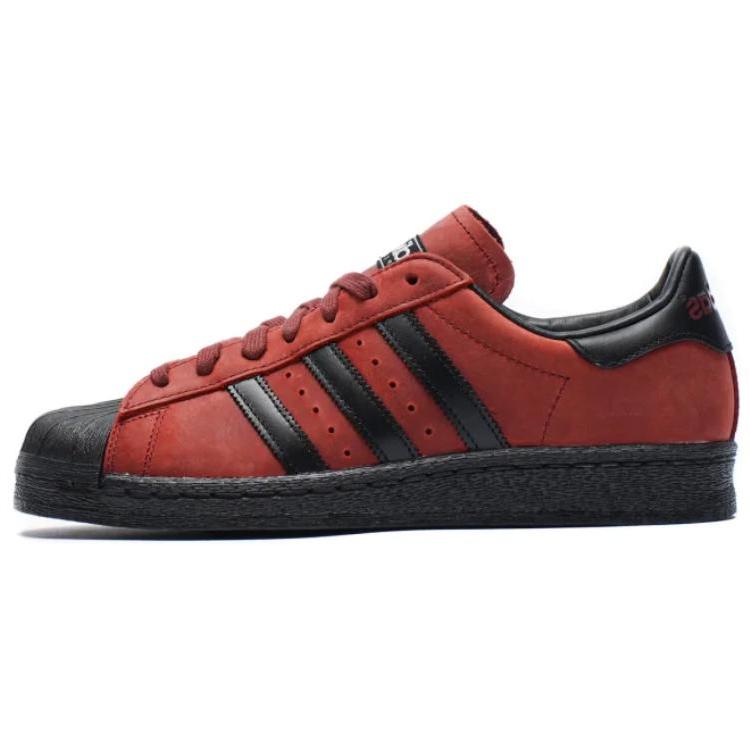 adidas Superstar 82 Maroon Black Unisex Sneakers Red Supplier-Colour Core-Black IG9271 40⅔