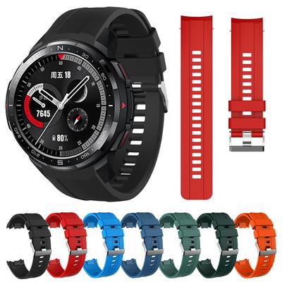 Huawei Honor Watch GS Pro Akıllı Saat Bandı için 22mm Silikon Kordonlu Saat Kayışı