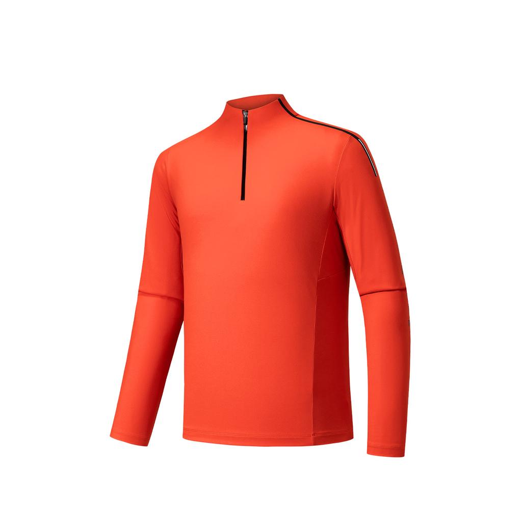 Anta Champion Outdoor Ski Series Stand Collar Solid Color Comfortable Versatile Pullover Fleece Casual Knit Sweater Men Sweater 152540402-5