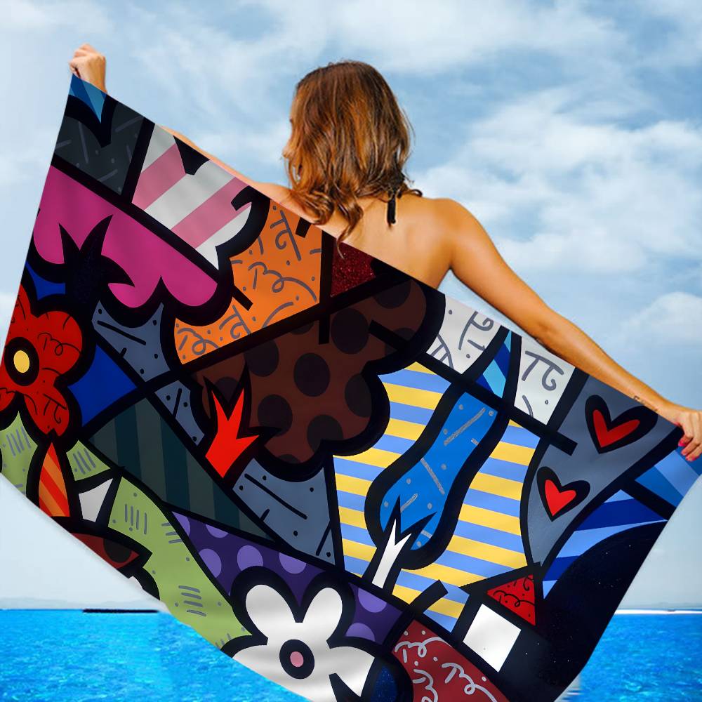 Asciugamano da Bagno Britto Microfibra Morbido Assorbente Traspirante Per Bambina Bambini Decorativo Cartone Animato Asciugamano da Spiaggia